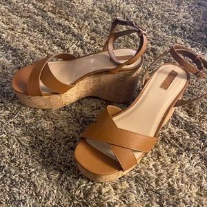 Wedge summer shoes.